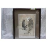 "Symbolic" artist signed print 7/500. "25" x 19.5"