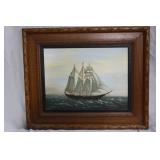 James Williams "Clipper Ship" framed print artist
