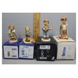 Four Goebel figures - Lantern Fun boy, My Lucky He