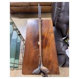 Three wood shaft golf clubs incl Davega
