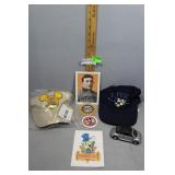 Disney Pins, Hats, Baseball Card Print and toy