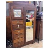 Empire wardrobe with brass hardware 5 drawer and h