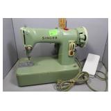 Singer sewing machine - vintage green