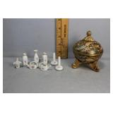Venetian small HP covered trinket box with Eight m