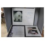 Autographed framed photos and note from Doris Day