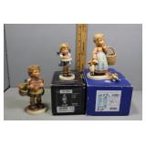 Three Goebel figures - Forget me not with floral p