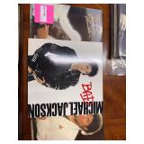 Three Michael Jackson albums - BAD, Thriller,