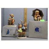 Three Goebel Figures - Doll bath, Umbrella Boy, Au