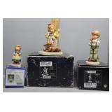 Three Goebel Figures with boxes - From the Heart,