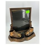 Two baby 8.5" x 11" bootie photo frames