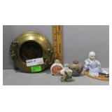 Five pc Ornate grouping incl 3 HP snuff bottles, b