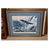 Mountain Cry - Bald Eagle by Randy McGovern framed