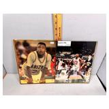 Four basketball autographed prints with COAs - Joe