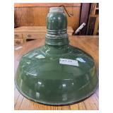 Enamel green painted commercial pendant light