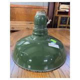 Enamel green painted commercial pendant light