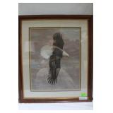 WM Zimmerman 1978 Eagle print artist signed 28" x