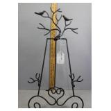 Tabletop Bird adorned easel 26" H