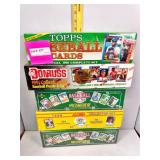 Six sealed boxes baseball cards - Topps 1990, Don