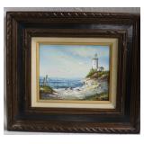 Portland headlight acrylic on canvas signed Brian