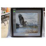 "Wings over America" by Charles Frace Eagle in fli