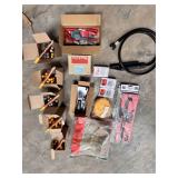 mixed lot incl. paint pens, table saw parts, torx