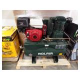 Rolair systems air compressor w/ Honda GX390 pull/