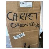4' wide outdoor rubber back carpet