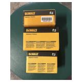 Assorted DeWalt partial boxes of screws: