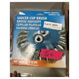 5x$ Walter saucer-cup brushes