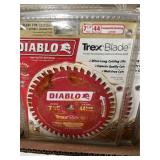 10x$ Diablo 7 1/4' trex blades
