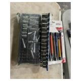 3x$ Wright mm socket set; Capri 1/4' master