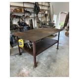 Steel welding table with undershelf 6