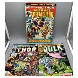 3 Marvel 20-50cent Comics: 1973 20c The Mighty Tho