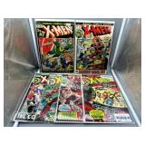 Six X-Men 20c Marvel Comics #76, 78-81, 85