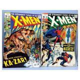 1969 X-Men #62-63 15c Marvel Comics