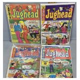 Four 1975-1981 Archie Series Jughead 25c-50c Comic