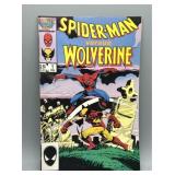 1987 Spiderman versus Wolverine Marvel Comic #1