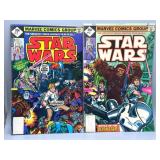Two 1977 Star Wars 35c Marvel Comics #2-3