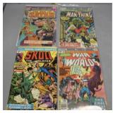 Four 25-30c Marvel Comic Books: 1975 Skull The Sla