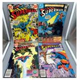 Four 20c-60c Superman Marvel Comics #258, 355, 359