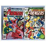 Two 1977 The Avenger 30c Marvel Comics #161-162