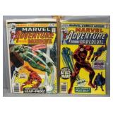 Two 1976 Marvel Adventure featuring: Daredevil 25c