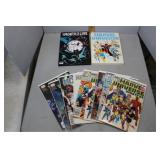 9 Marvel Comic Books & 2 Marvel Handbook/Story Boo