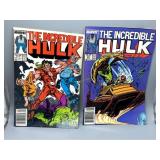 Two 1987 The Incredible Hulk 75c Marvel Comics #13