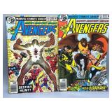 Two 1978 The Avengers 35c Marvel Comics #176 & 179