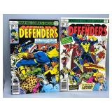 Two 1978 The Defenders 35c Marvel Comics #62-63