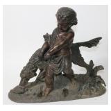AUGUSTE JOSEPH PEIFFER BRONZE, FRENCH, 1832-1886,