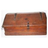 EARLY 18TH/19TH C. PINE WAGON/SHIP TRUNK, SLANT