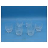 6 WATERFORD COLLEEN GLASSES - 2 HIGHBALL 3.75' &
