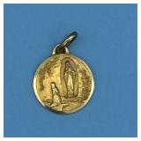 LOURDES 14KT CHARM 1 DWT